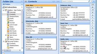 Hide fax numbers in Microsoft Outlook contacts [upl. by Tigram]