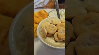 Best Clam Chowder amp Halibut in Coos Bay restaurant fish oregoncoast [upl. by Jammie]