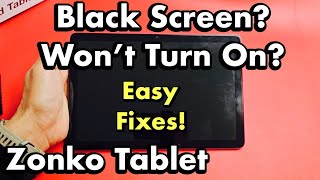 Zonko Tablet Black Screen Wont Turn On Easy Fixes [upl. by Best]