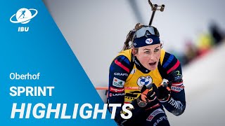 World Cup 2324 Oberhof Women Sprint Highlights [upl. by Okir843]