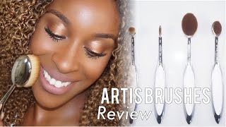 Artis Brushes 1st ImpressionReview  Jackie Aina [upl. by Irrab]