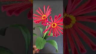 African Daisy Crepe Paper Flower l Crepe Paper Flower Tutorial crepepaperflowers diy shortsfeed [upl. by Kantor]