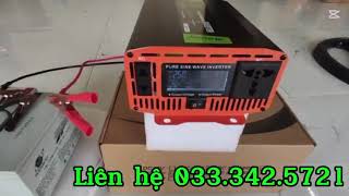 Bộ chuyển đổi điện 12v 24v 2000w sine chuẩn [upl. by Lienahs]