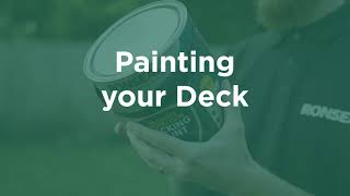 How To Paint Decking  DIY Tips from Ronseal [upl. by Oflunra]