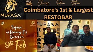 MUFASA RESTO BAR  Coimbatores largest RESTOBAR 🍸🍹drinks hotel restobar fun enjoy tamil hot [upl. by Stoeber408]