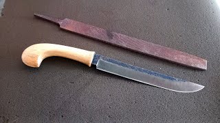 Making Knife From an Old File  Knife making [upl. by Nytsirc922]