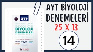 14 AYT BİYOLOJİ DENEMESİ  LİMİT YAYINLARI [upl. by Clay]