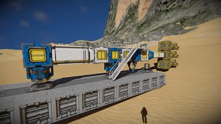 Space Engineers Advanced Rotor Infinite Drill Rig [upl. by Perni340]