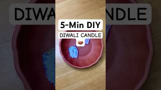 5Min DIY Diwali Candle  Unique Decor Idea diy candle artandcraft diwali shorts viralvideo [upl. by Madai]