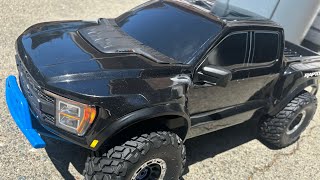 Traxxas Raptor R gets steel axles tires bumpers [upl. by Nedarb919]