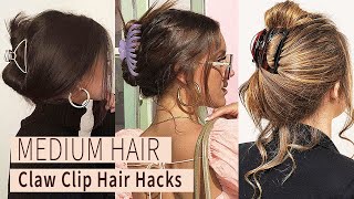 How To Put Your Hair Up In A Claw Clip For Beginners  Slow Talk Through [upl. by Lisle]