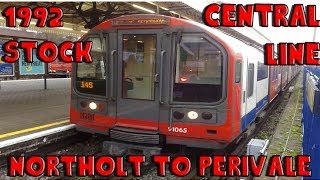 OpenBVE Central Line Northolt to Perivale 1992 Stock [upl. by Lucila643]