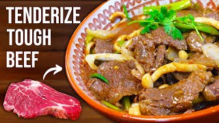 Secrets To Making TENDER Beef Stir Fry 💯 Velveting Beef [upl. by Schlesinger]