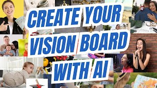 Create your dream life in 2025 how to create a vision board using AI and Canva [upl. by Hepsibah]