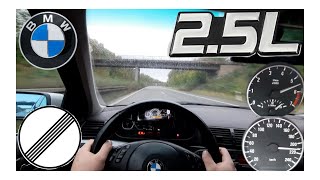 BMW E46 323i 170Hp Manuel POV Acceleration amp Top Speed Drive on German Autobahn by NoSpeedLimitTV [upl. by Harrow]