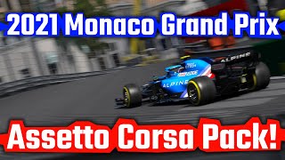 2021  Formula 1 World Championship  Monaco Grand Prix  Assetto Corsa Pack [upl. by Euqinimod]