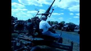 Restored WWII towed 40mm Bofors anti aircraft gun at Red Ball Military Vehicle Show Gilbert PA 2010 [upl. by Zinah313]