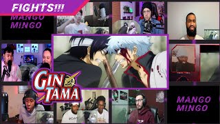 BEST🔥 Top 10 Gintama Fights  REACTION MASHUP [upl. by Pentha]