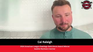 World Baseball Network interview with Cal Raleigh at the Rawlings Gold Glove Event [upl. by Allys]