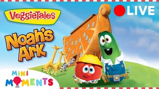 LIVE 🔴  Noahs Ark  Full Story  Veggietales  Mini Moments [upl. by Dorsman]