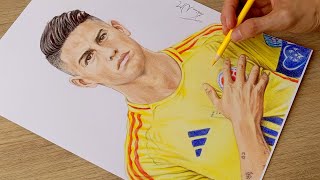 Dibujando a James Rodríguez  Colombia  Fabian NM Art [upl. by Llehsor]