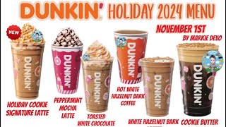 Dunkin’ Holiday 2024 Menu November 1st NewsImageDunkin’ employee [upl. by Iramat]