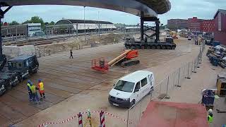 Timelapse opvijzelen en inrijden Busbrug Zwolle [upl. by Tezil32]