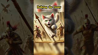 Tommy The Warrior King of Sparta shorts cat catlover funny catblogger catlaughs catworld [upl. by Llertnauq]