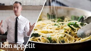 Adam Makes Cacio e Pepe the New Way  Bon Appétit [upl. by Doelling3]