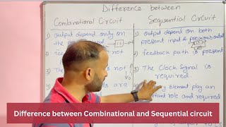 Difference between Combinational and Sequential circuit in Digital Electronics Hindi [upl. by Dulcle]