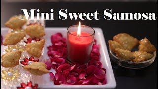 Mini Sweet Samosa  Mawa Khoya Ke Meethe Samose  Diwali Special Sweet Recipe [upl. by Kingsley]