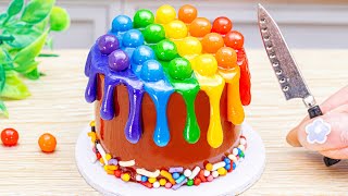 Amazing Miniature Rainbow Cake Decorating 🌈 Rainbow Pop It Cake Decorating By Baking Yummy [upl. by Aviv872]