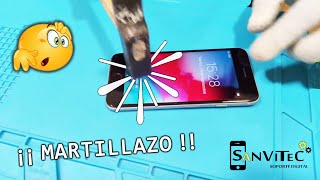 PROTECTOR de PANTALLA de Móvil 📱 HIDROGEL vs CRISTAL TEMPLADO 🔨 MARTILLAZOS 🔨 Prueba Resistencia [upl. by Standice]