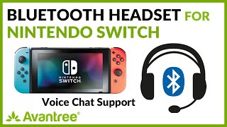 Nintendo Switch Bluetooth Headset Wireless with Voice Chat Support Stereo 16 bit Wireless [upl. by Suzann]