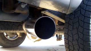 LBZ duramax Gibson catback exhaust after muffler delete [upl. by Verdie]