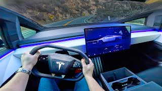 What Its Like To Drive A Tesla Cybertruck POV [upl. by Callida]