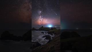 The Milky Way Core amp The Comet ☄️✨ milkyway comet cornwall uk nightphotography [upl. by Aipmylo181]