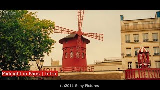 Midnight in Paris 2011  Intro Scene showing Paris 15  Clips [upl. by Onit482]