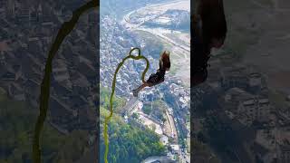 bungee jumping high altitude challenge bungee jumpingshortsvlog travel [upl. by Akirdnuhs149]