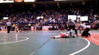 Nick Rockey vs Jayden Morr 2011 Div II50lbs Ohio State Finals [upl. by Polinski]