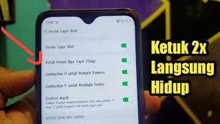 Cara Mengaktifkan Ketuk Layar 2 Kali Di HP OPPO GAMPANG BANGET [upl. by Ahsinroc]