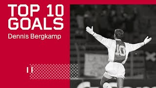 TOP 10 GOALS  Dennis Bergkamp  Ajax Legends Best Goals [upl. by Sidoma]