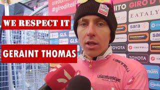 Tadej Pogačar TALKS ABOUT THE FALL OF GERAINT THOMAS  STAGE 19  TOUR OF ITALY 2024 [upl. by Anaoj858]