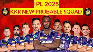 Ipl 2025 Kolkata knight riders new squad KKr New squad 2025 kkr new players list 2025 [upl. by Ariajaj]