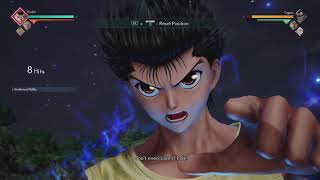 Jump Force  Yusuke Combo Exhibition [upl. by Eniruam]