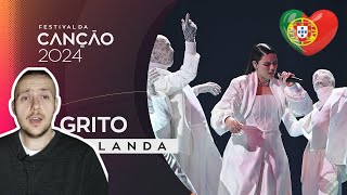 iolanda – Grito  Festival da Canção 2024 Portugal  reaction [upl. by Darach]