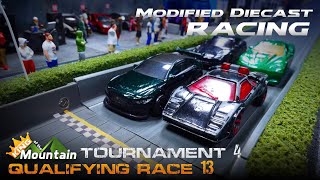 Qualify Race 13 🏁 KotM Tournament 4  Modified Diecast Car Racing [upl. by Amimej430]