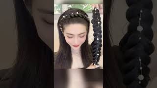 Pearl Twist Braid Hair Band for Women Toothed Nonslip Hair Hoop 👧 factions earrings womenfaishion [upl. by Glad9]