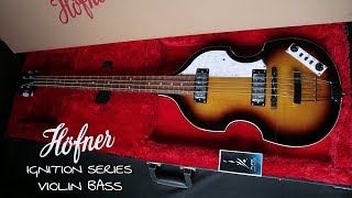 UNBOXING HOFNER IGNITION VIOLIN BASS [upl. by Shushan]