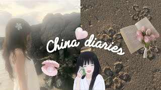 china diaries 🍓 daily life in china olive young unboxing travel to weihai cafe shoujo girl ♡ [upl. by Nwahsel]